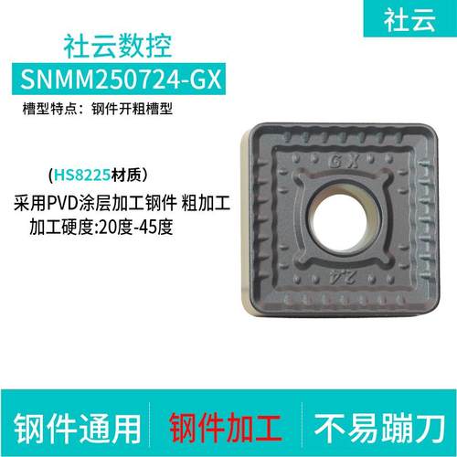 新款数控刀片四方形钢件SNMM190608/12/16/24SNMM250924刀头包邮