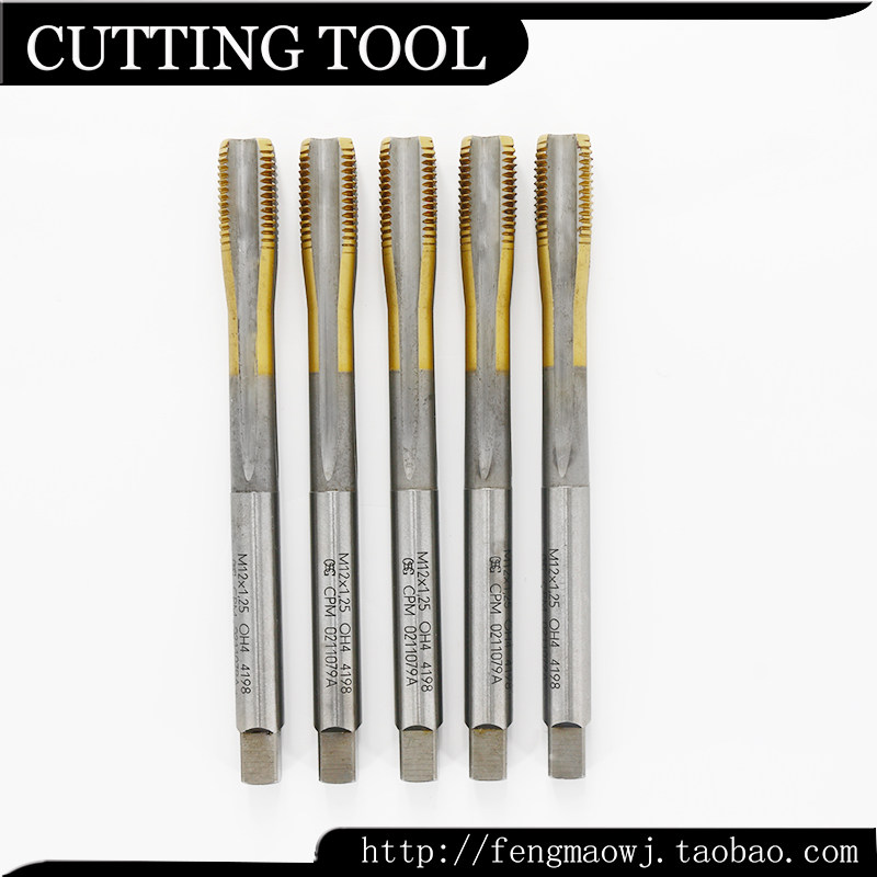 进口二手丝攻日本OSG欧士机镀钛加长直槽丝锥 CPM M12X1.25 110mm