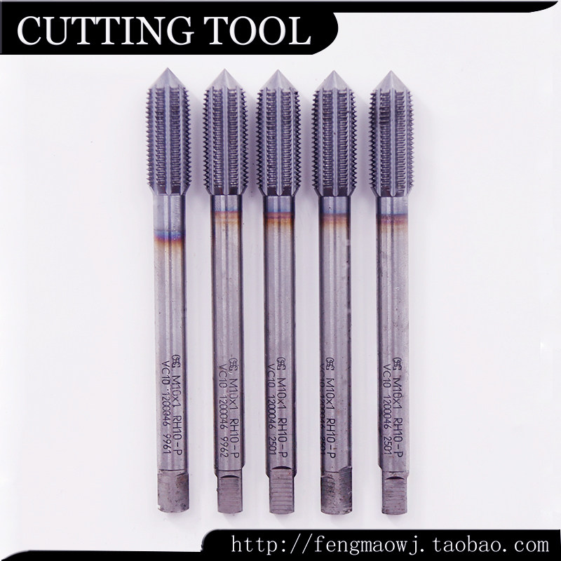 进口二手丝锥日本OSG RH10-P M10X1镀钴挤压机用丝攻铜铝不锈钢件