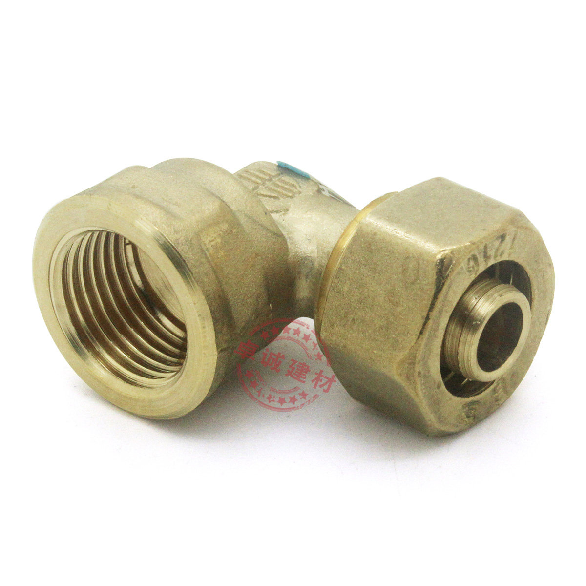 佛山日丰铝塑复合管接头配件1014/1216/1418/1620/2025内牙弯头