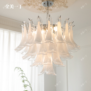 全美一丁 手工玻璃灯美式复古vintage卧室客厅轻奢法式餐厅吊灯