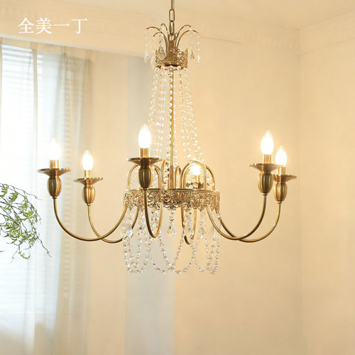法式复古水晶客厅吊灯