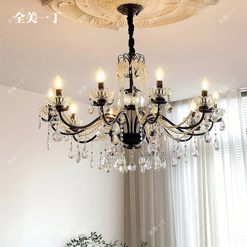 法式水晶吊灯中古风复古