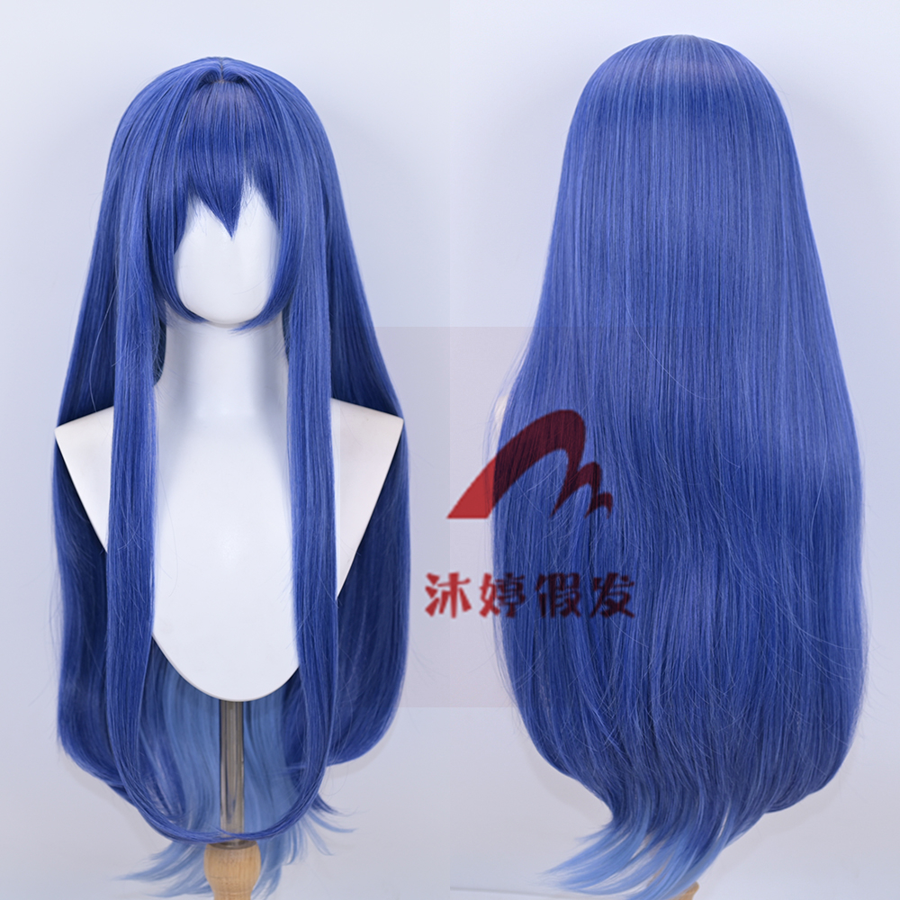 沐婷 碧蓝航线 花嫁 花园新泽西cos假发 双拼渐变色 仿真头皮顶