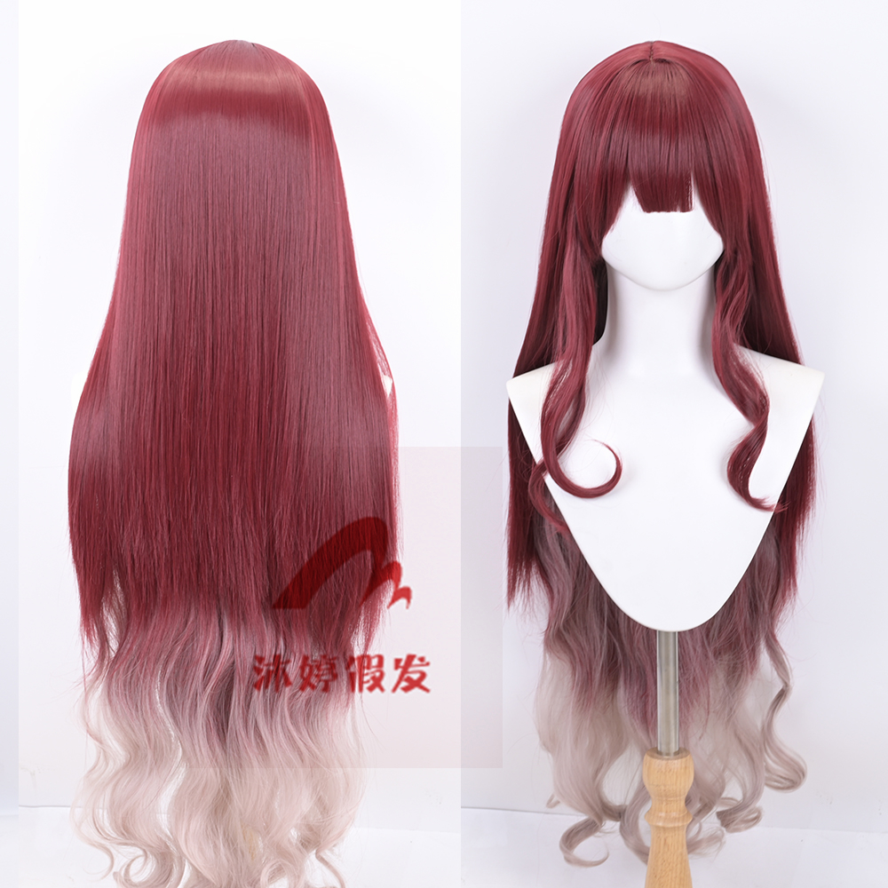 沐婷 FGO 妖崔 芭万·希cosplay假发头皮顶  毛坯 玫瑰网