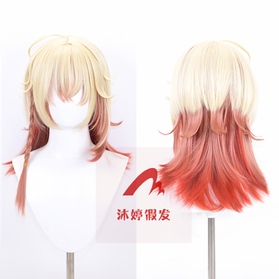 沐婷 星穹崩坏铁道万敌cos假发拼色渐变造型头皮麻花