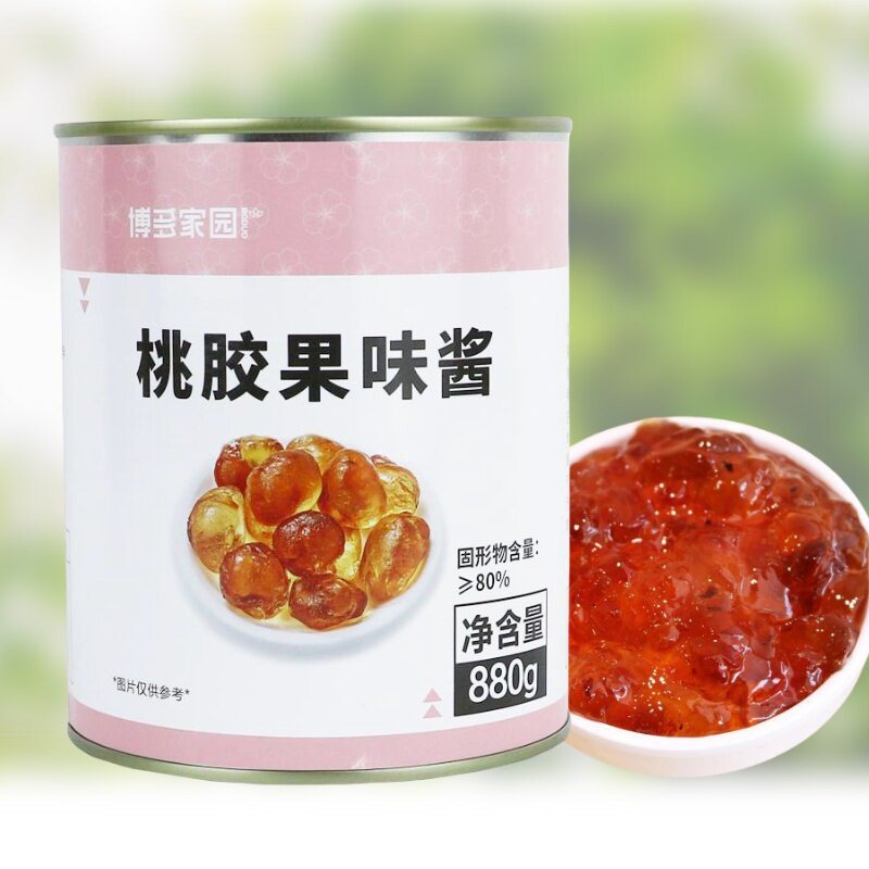 新品博多家园桃胶果味酱免煮即食博多桃胶雪燕银耳羹炖奶甜品原料