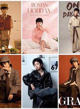 儿童摄影服装影楼拍照主题新款男童艺术照12岁男孩时尚潮童2025年