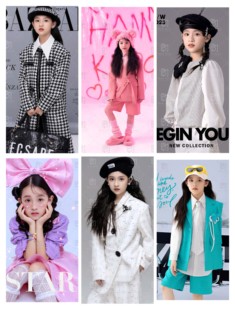 新款8-10岁大童时尚潮流男女童拍照服演出影楼艺术照儿童摄影服装