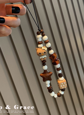 复古挂件线下同款KT时尚手机包包挂链配件精致挂饰品挂绳卡通原创