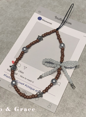 Grip Grace手机挂链串珠珍珠手腕挂绳吊坠防丢便携挂坠相机链条