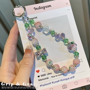 手机链挂手腕吊坠手机挂绳轻奢高级感手机壳链条包包挂饰钥匙扣女