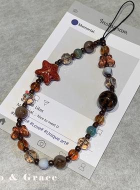 GripGrace奢华高级感水晶手提链条手机手腕短挂绳钥匙扣包包挂件