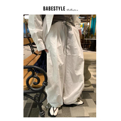 海角日记 首尔工装 机能风运动休闲裤 BABESTYLE 脚抽绳休闲裤