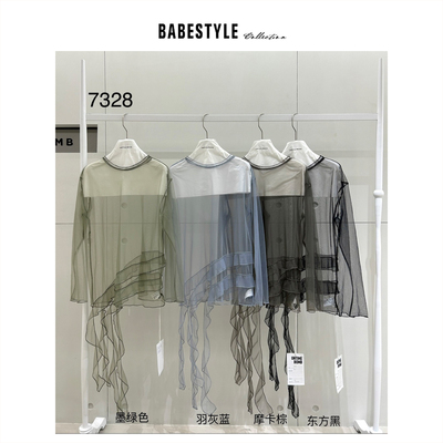 untimebomb+荷叶边+纱T