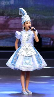 现货140规格快乐阳光阿依河畔彝族普米族瑶族苗族畲族配送头饰