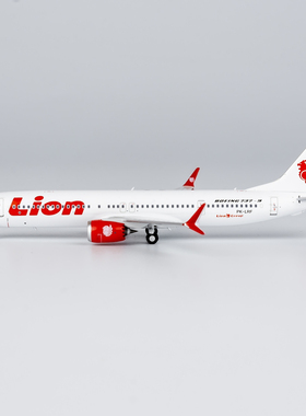 NG 89010 狮航 737 MAX 9 PK-LRF 合金航模1:400