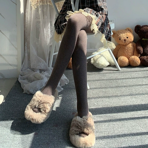 Цветные японские демисезонные колготки, леггинсы, базовые носки, стиль Лолита, увеличенная толщина