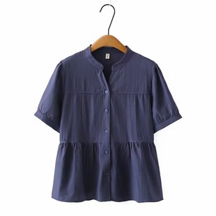 胖mm妈妈大码夏装洋气衬衫新款时尚中青年人夏季短袖宽松小衫上衣