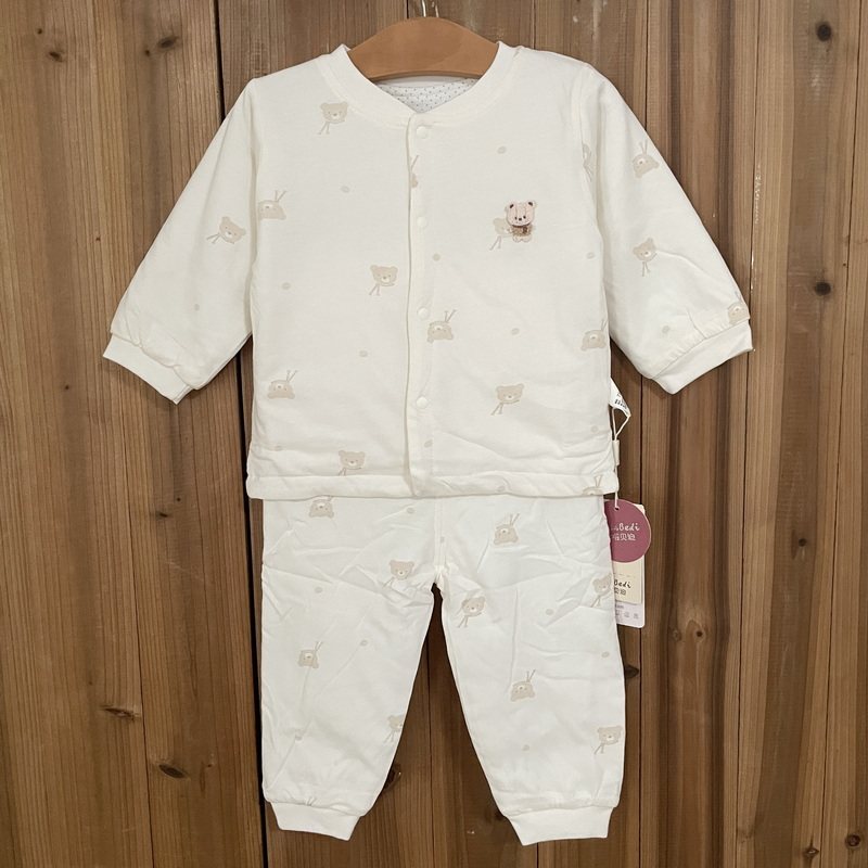 卡拉贝迪秋冬新品薄夹棉40克棉家居服儿童保暖套装棉衣棉袄棉服