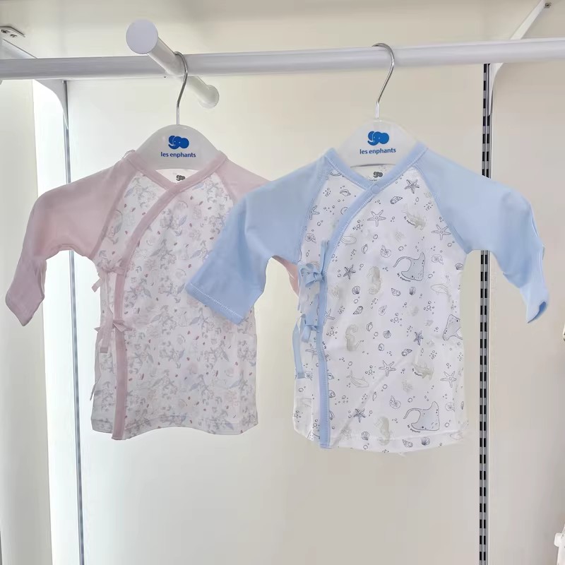丽婴房商场同款天.丝棉婴儿内衣2026夏季超薄和尚服新生儿上衣服