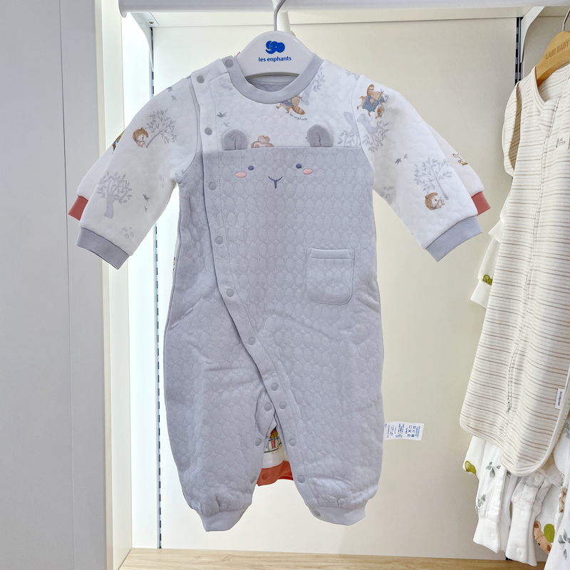 丽婴房商场专柜款空气棉连体衣