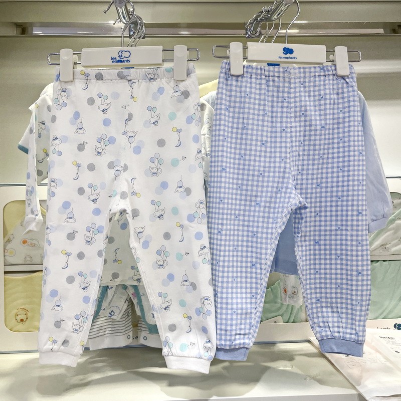 丽婴房商场同款内衣裤夏季超薄睡裤男女童纯棉空调家居裤专柜正品