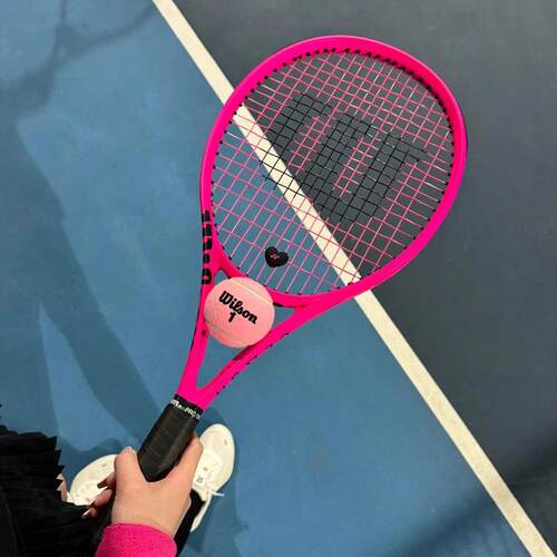 代购Wilson Clash 100L V2.0 Neon Pink威尔胜霓虹粉色巴黎限定网