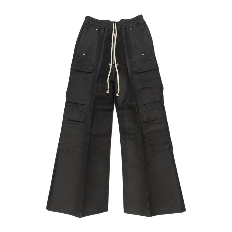 代购RICKOWENS松紧腰抽绳休闲裤男宽松舒适多口袋设计日常百搭裤