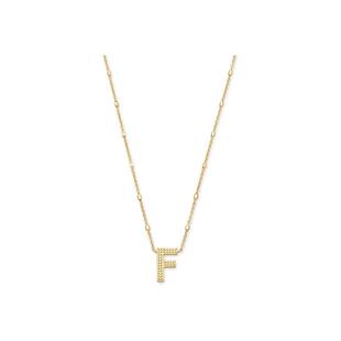 代购Kendra Scott女士字母项链个性化精致时尚简约金色字母F