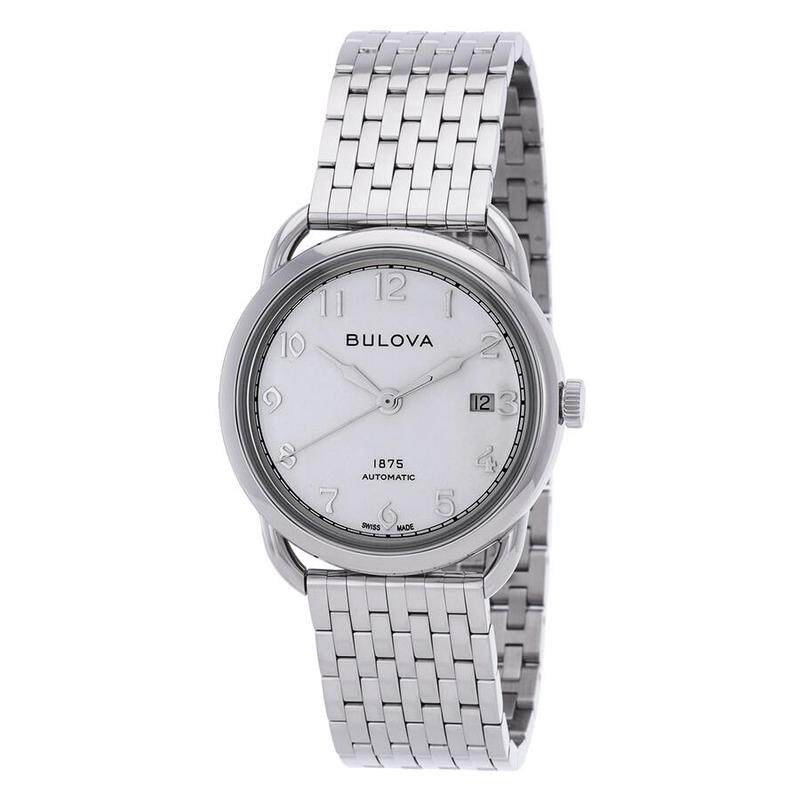 海外代购BULOVA/宝路华男士自动机械表日历显示背透机芯