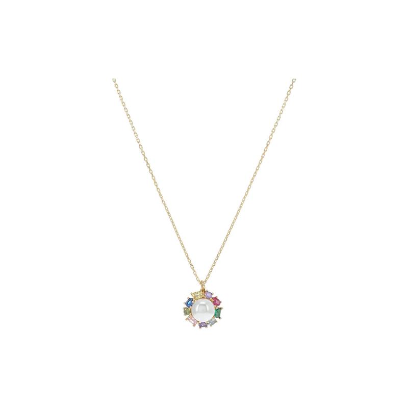 kate spade NEW YORK珍珠项链时尚设计可调节锁扣女士精致饰品