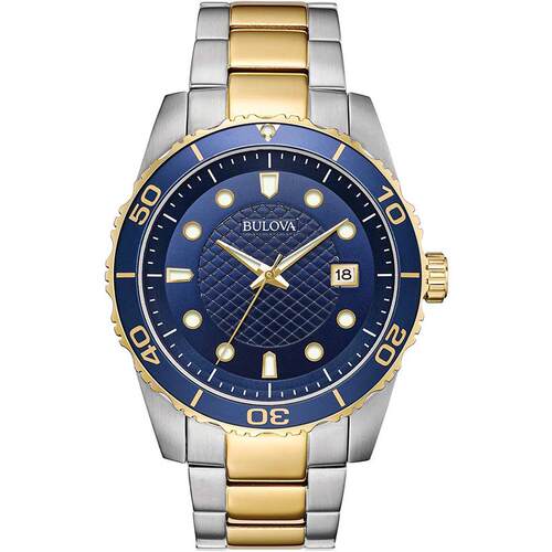 海外代购BULOVA/宝路华男士手表欧美腕表日期显示矿物玻璃
