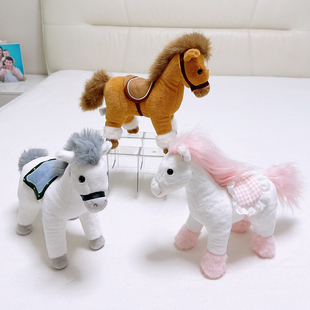 拉比泰仿真骏马公仔毛绒玩具小马驹玩偶马年年会吉祥物礼物娃娃