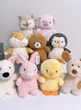 原点绒创妮妮亲肤面料玩具小鸡毛绒玩偶鸭嘴兽桌伴土拨鼠公仔企鹅