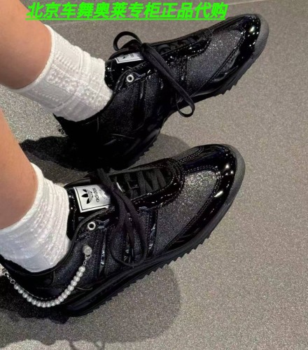 adidas阿迪达斯三叶草SL 72 OG漆皮亮泽感运动鞋女鞋JQ2615