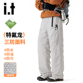 机能特氟龙三防直筒立体鸭绒冲锋羽绒裤 CHOCOOLATE户外工装 男