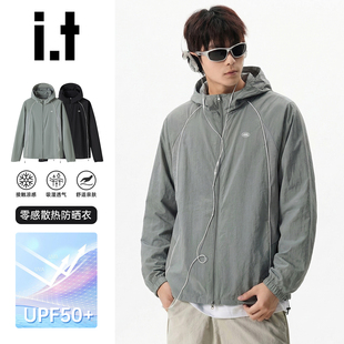 it :CHOCOOLATE连帽防晒衣男2026夏季薄款速干透气皮肤衣休闲外套