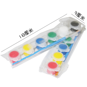宝宝拼图 绘画颜料玩具 6色颜料套装 diy涂鸦颜料 手工绘画材料