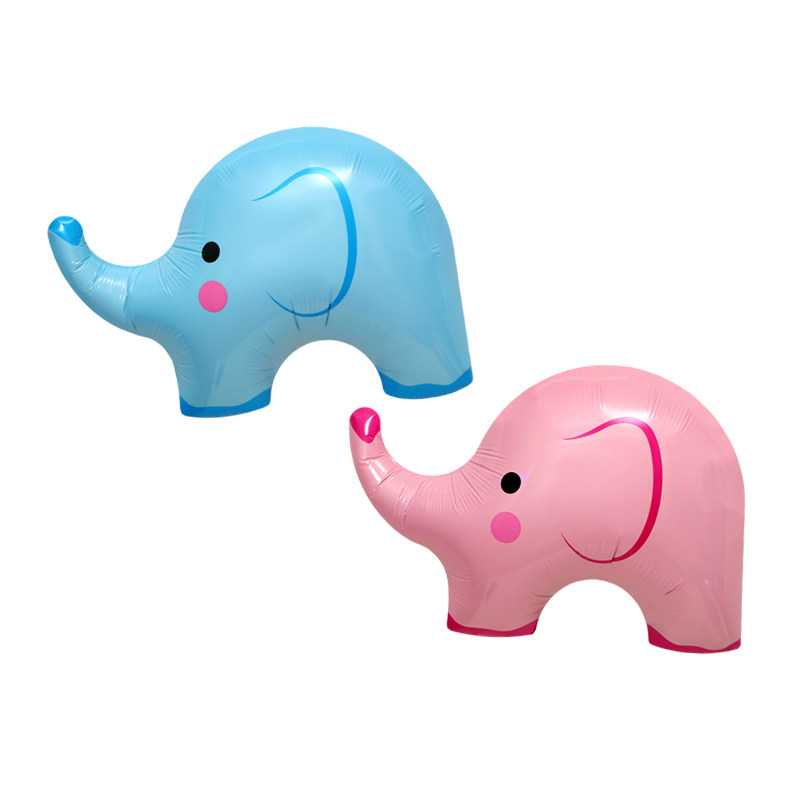 派对装饰布置道具玩具气球大象卡通造型铝箔气球抽象小飞象气球