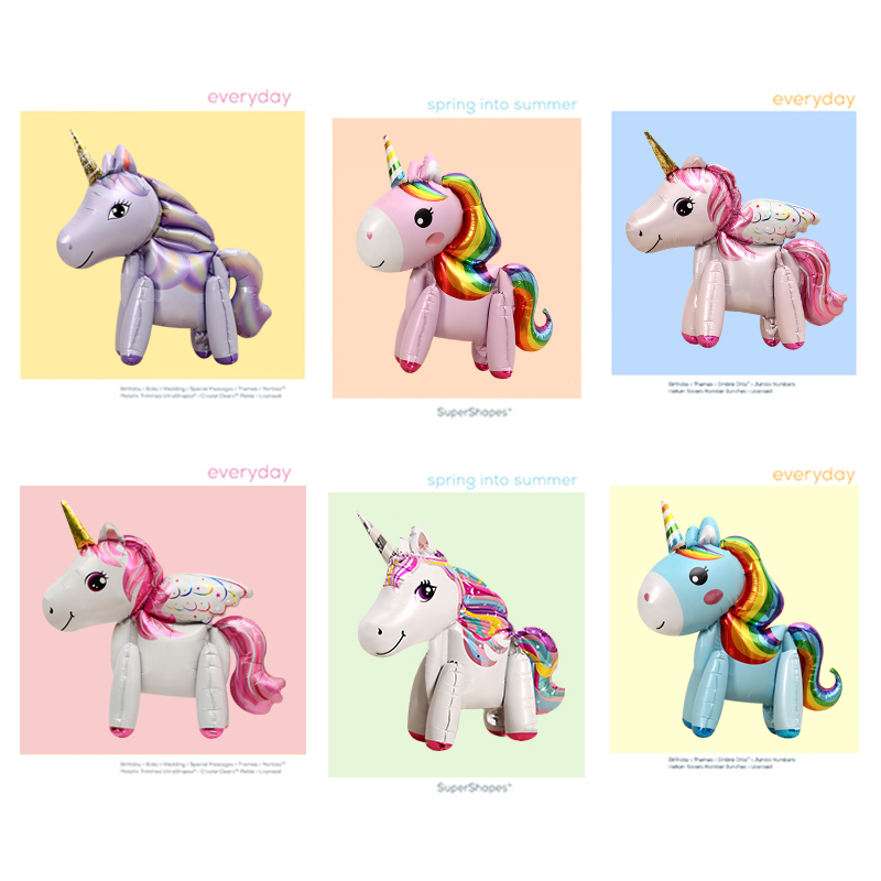 小马宝莉可站立独角兽卡通气球