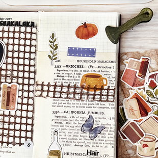 饰 人物欧美文艺风物品水彩插画装 玛丽珍女孩 生活手帐贴纸素材