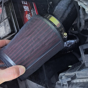 汽车柴暖改装进气管空滤高流量可水洗蘑菇头空气滤芯冬茹头进气管