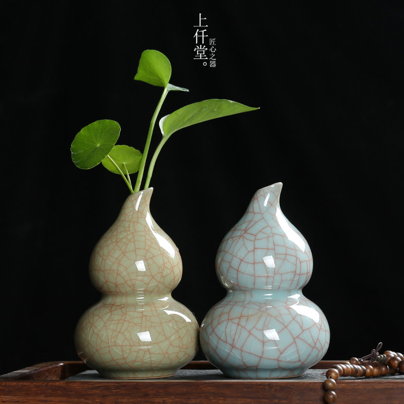 创意摆件青瓷手工个性时尚小花器 家居装饰品水培花插花瓶