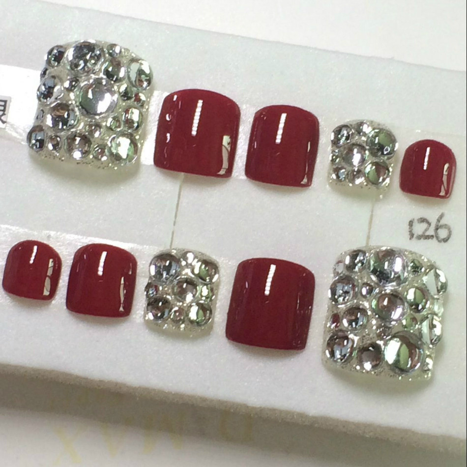 手工制作美甲穿戴甲光疗新娘成品