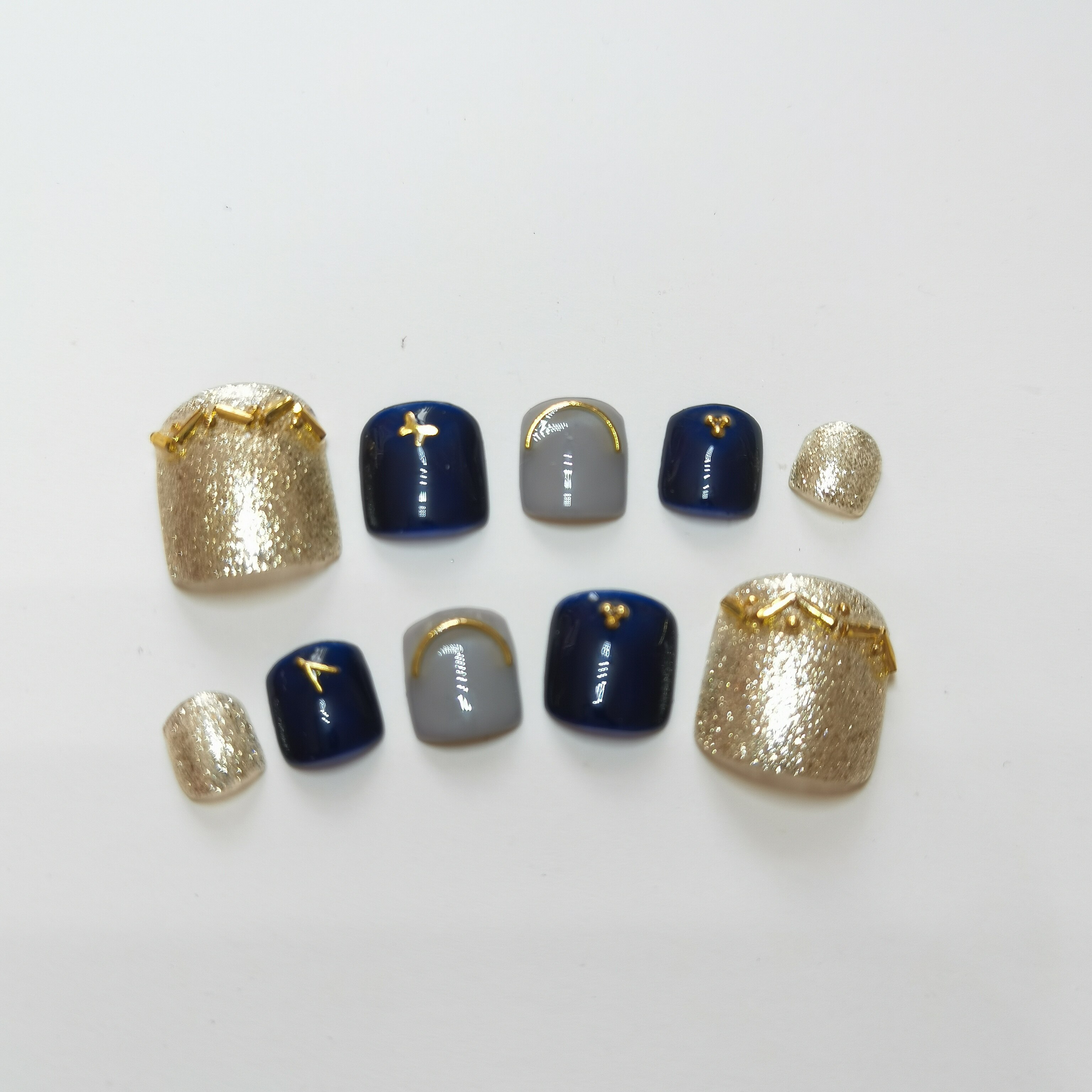 手工制作甲片穿戴甲光疗美甲成品
