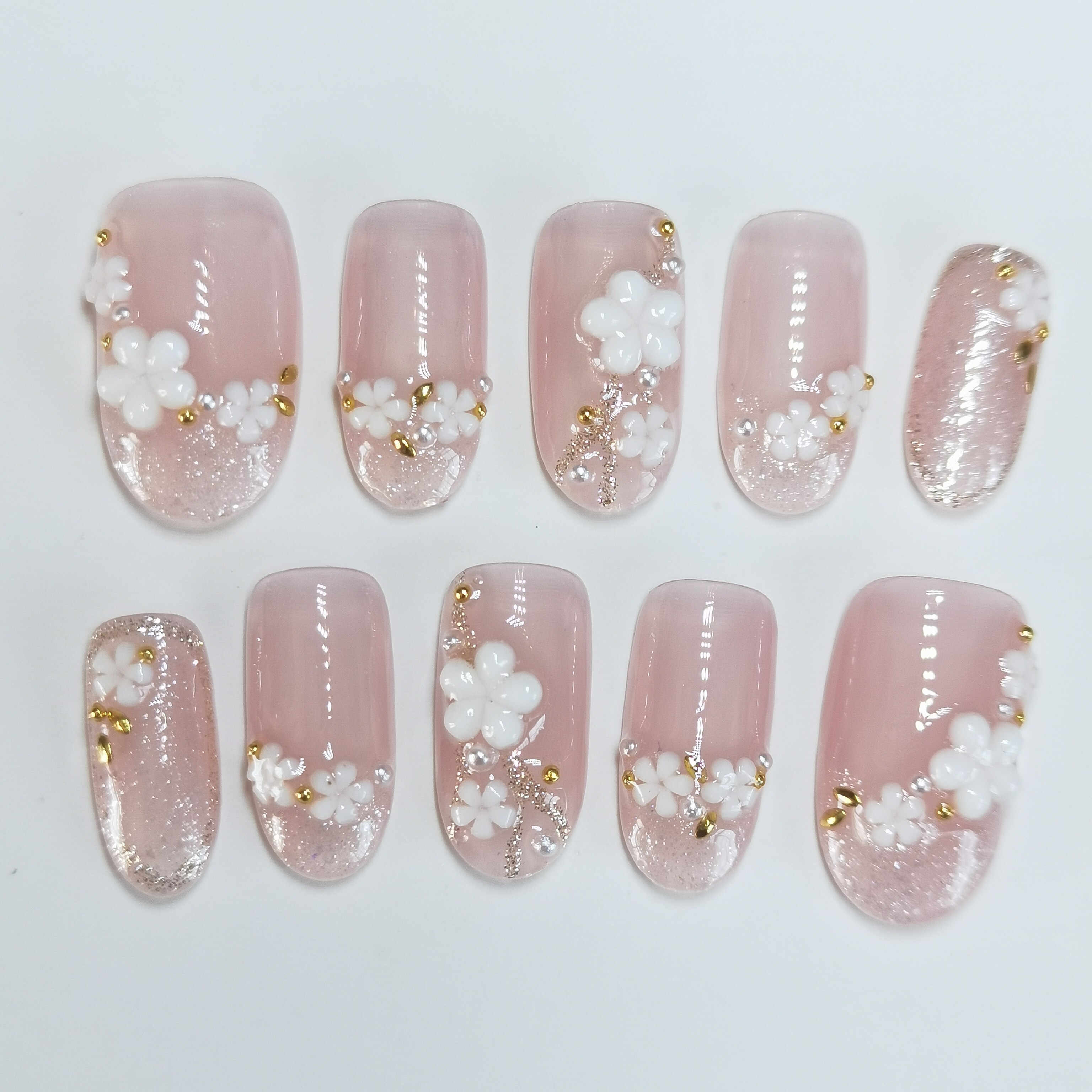 手工美甲穿戴甲可拆卸指甲贴成品