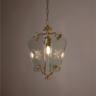 吉星旺宅Murano穆拉诺玻璃美丽雕刻雏菊灯法式中古卧室氛围吊灯