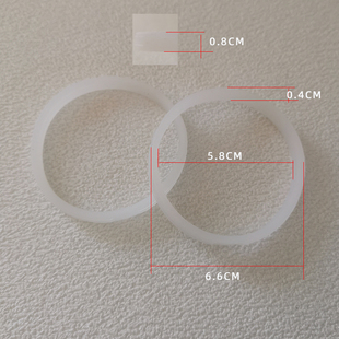 通用特美刻焖茶杯钛杯螺纹硅胶圈杯口外盖的垫圈配件6658