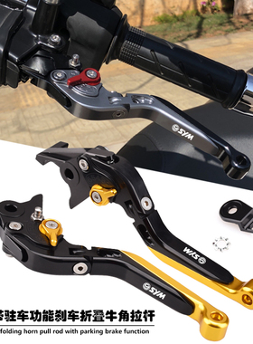 SYM三阳JOYRIDE200 RV180EURO超级大鹰王 改装带驻车功能刹车牛角